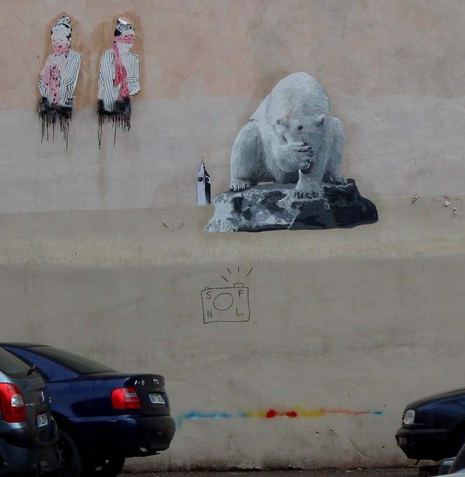 big ben street art - a la derive- don mateo 2 -2015