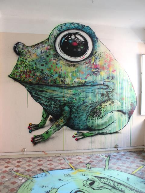 big ben street art - bault- expo de OUF