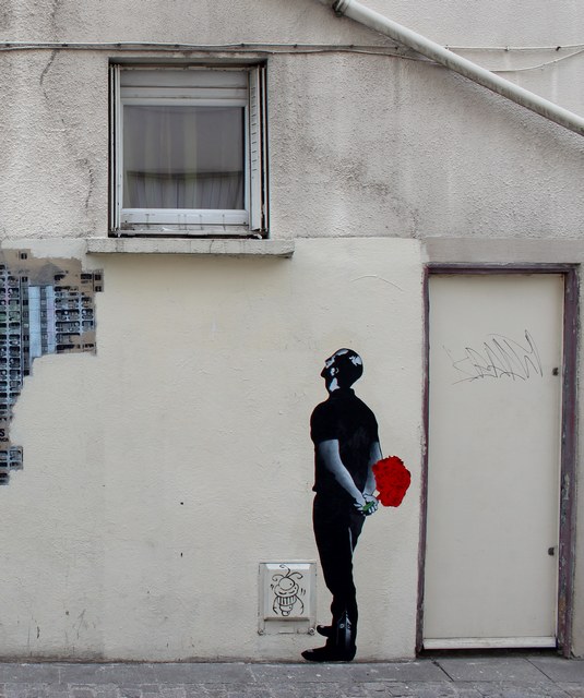 big ben street art- bouquet 1- Paris 2015
