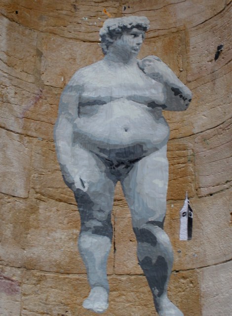 big ben street art - fat david 4-2015