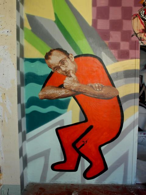 big ben street art - keith- expo de OUF