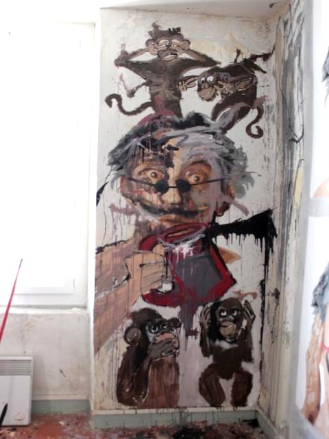 big ben street art - nicolas cluzel - serge G singes