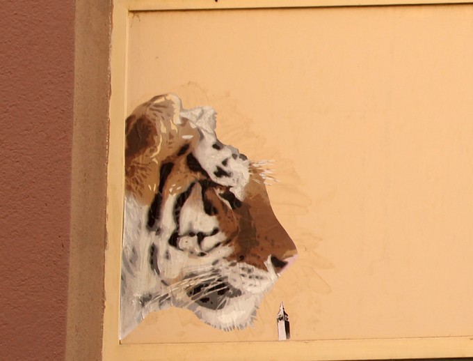 big ben street art - tigre 2016